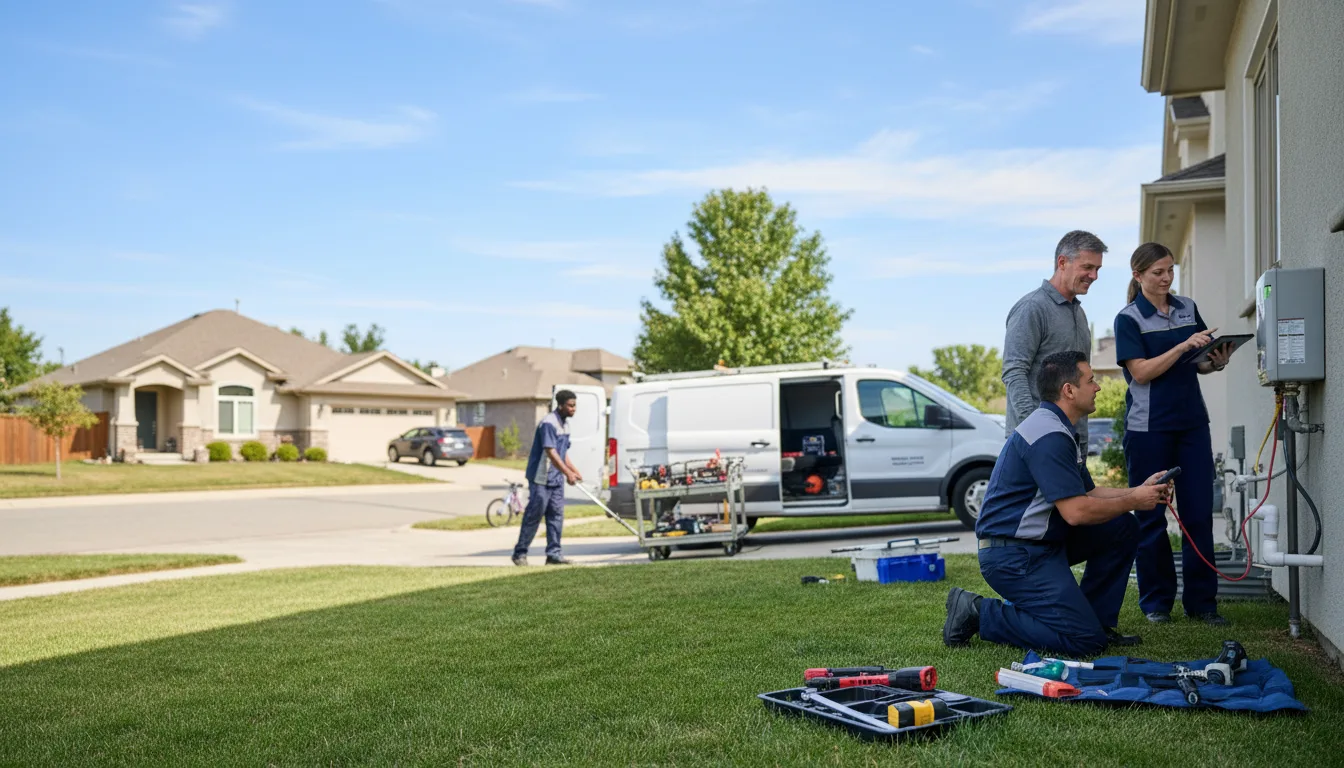 Tankless water heater service in Spragueville, IA